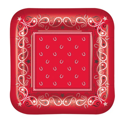 Pappteller Western Bandana