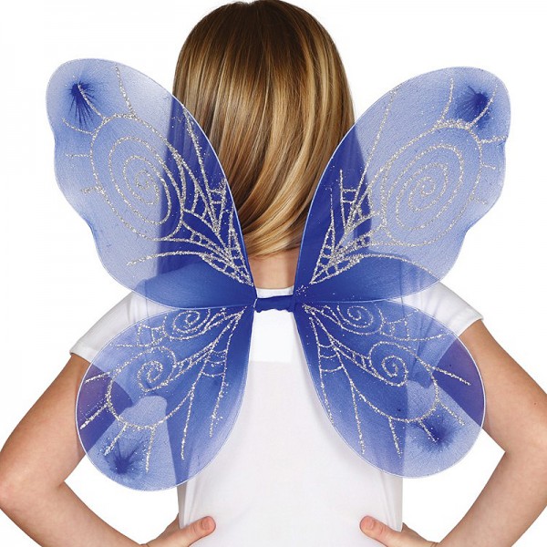 Blaue Schmetterlings Feen Kostüm Flügel