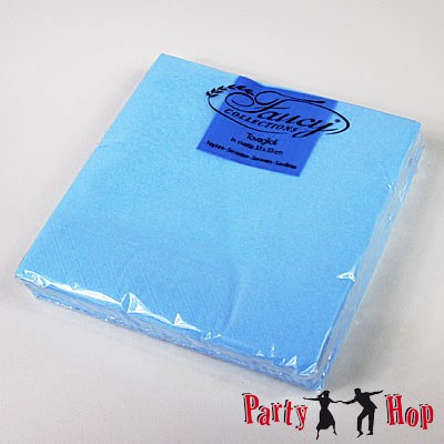 Papierservietten hellblau
