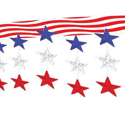 Party Deckendeko USA Stars Stripes