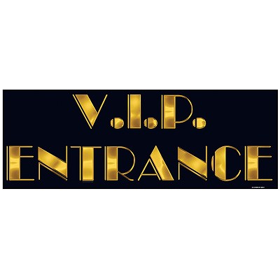 VIP Entrance Partydeko Schild