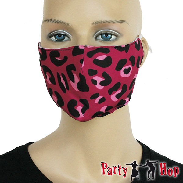 Mund Nasen Maske Pink Leo