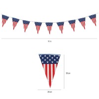 USA Wimpelgirlande 06228 USA Wimpelgirlande 06228