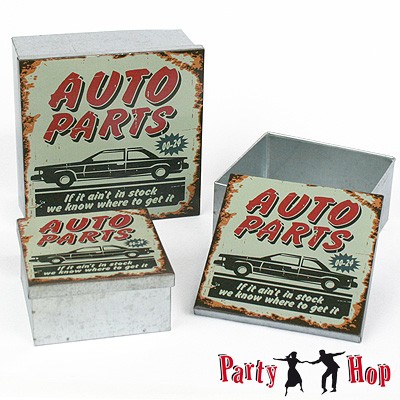 Deko-Blechdosen Auto Parts