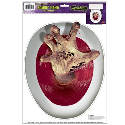 Toilettendeckeldeko Zombiehand