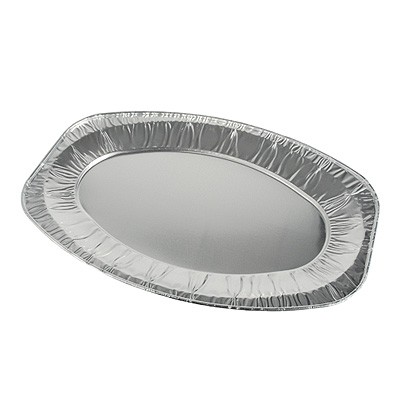 Servierplatten Alu oval mittel