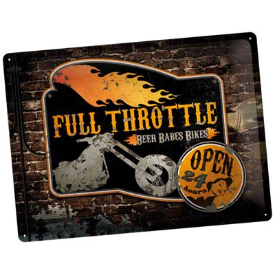 Blechschild Full Throttle