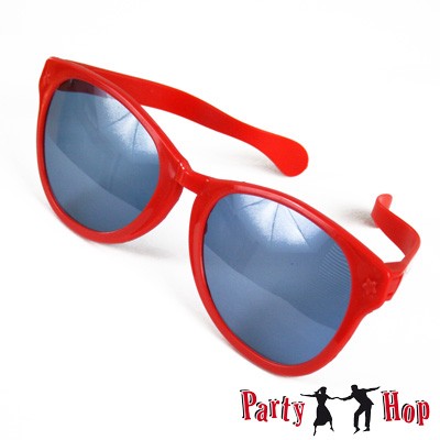Riesenbrille Party-Brille XXL rot