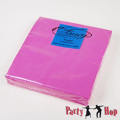 Servietten pink fuchsia 25 Stück