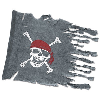 Verwitterte Piratenflagge Piratenfahne