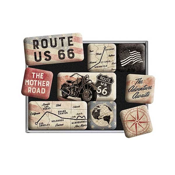 Magnet Set Route 66 Bike Map