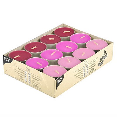 Teelichter rosa pink brombeere