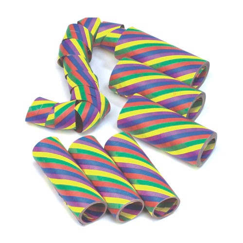 Partydeko Luftschlangen Rainbow
