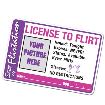 Party Button License To Flirt