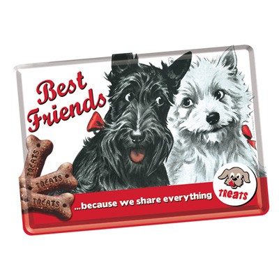 Blechpostkarte Best Friends
