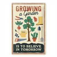 Blechschild Growing a Garden Blechschild Growing a Garden