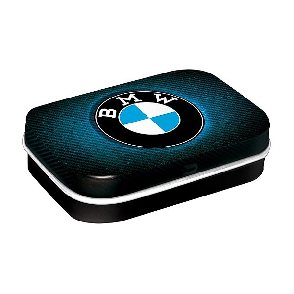 Kleine Blechdose Pillendose BMW Logo Blue Shine