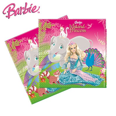 Servietten Barbie Island Princess