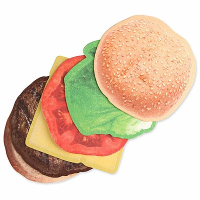 Glas-Untersetzer Burger Cheesburger Hamburger