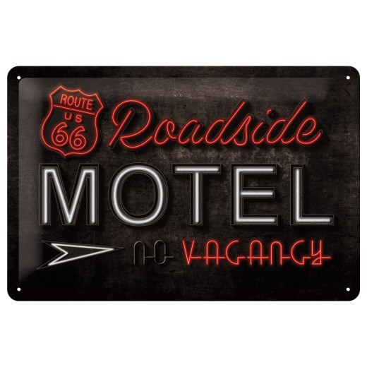Blechschild Route 66 Roadside Motel