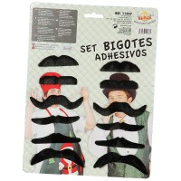 Falsche Schnurrbärte Kostümbärte 12er Set Falsche Schnurrbärte Kostümbärte 12er Set
