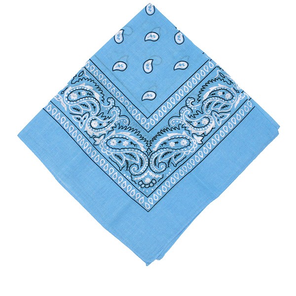 Hellblaue Western Bandana Halstuch