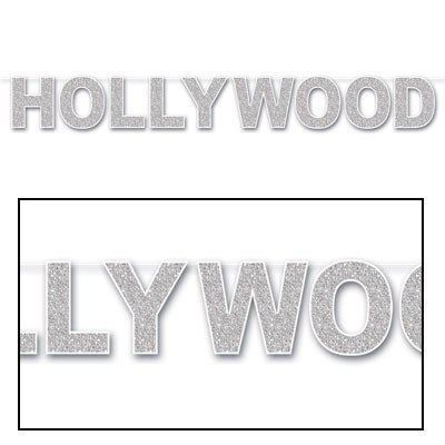 Girlande Hollywood mit Glitzer