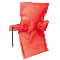 Stuhlhussen Schleife rot  Stuhlhussen Schleife rot