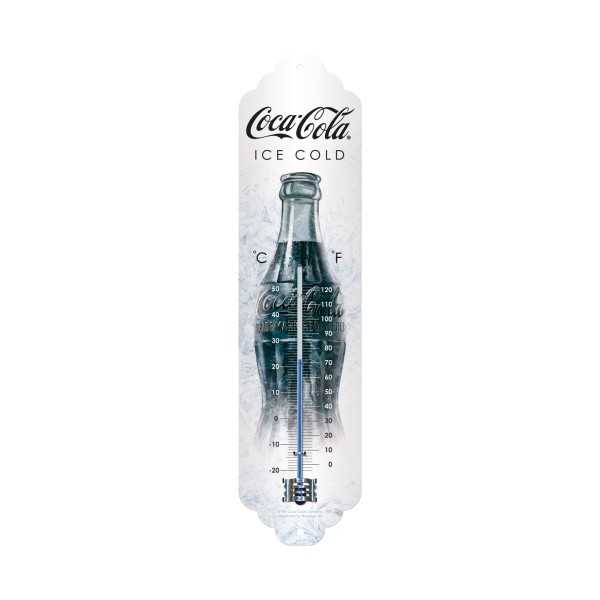 Coca-Cola Thermometer Ice White