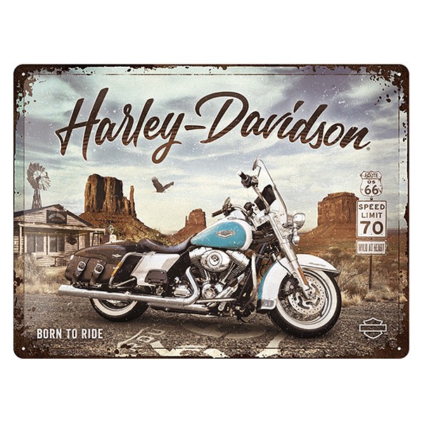 Harley Davidson Blechdose rund Genuine  Blechschild Schild Motorrad Biker 