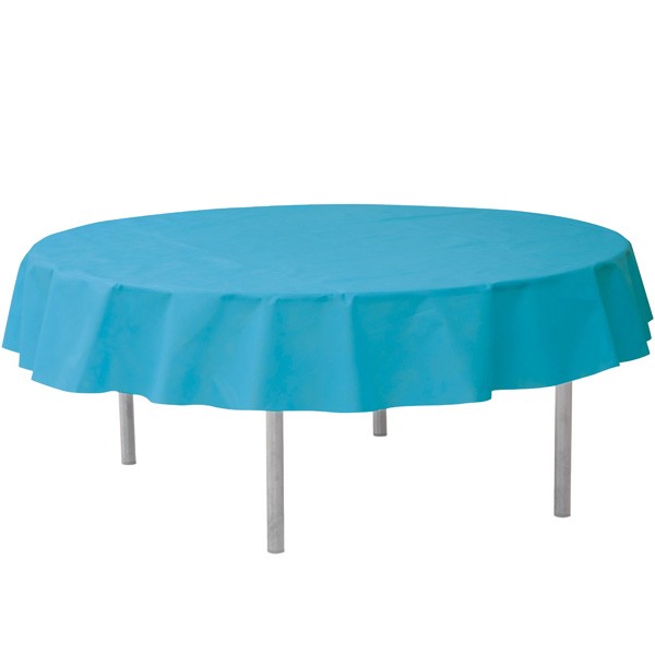 Vlies-Tischdecke türkis rund