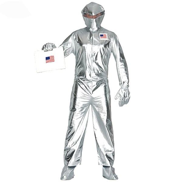 Kostüm Astronautenanzug silber M-L
