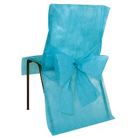 Stuhlhussen Schleife türkis  Stuhlhussen Schleife türkis