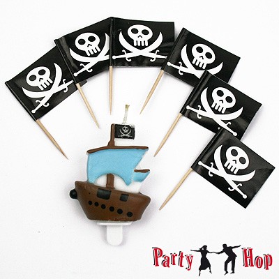 Kuchenkerze Piratenschiff 