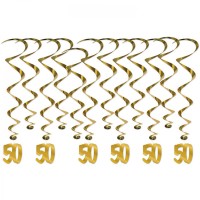 Dekohänger goldene 50 Dekohänger goldene 50