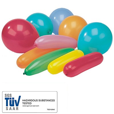 Luftballons Formen Farben gemischt