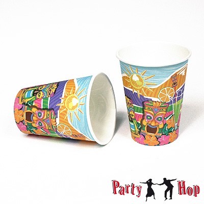 Pappbecher Hawaii Tiki