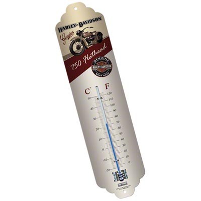 Thermometer Blechschild Harley-Davidson Flathead