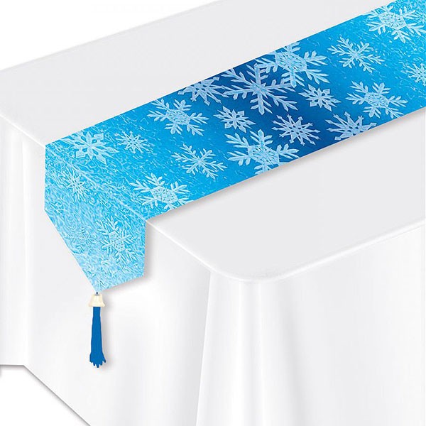 Papier Tischläufer Schneeflocken