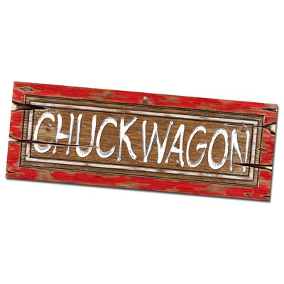 Partydeko Schild Chuckwagon