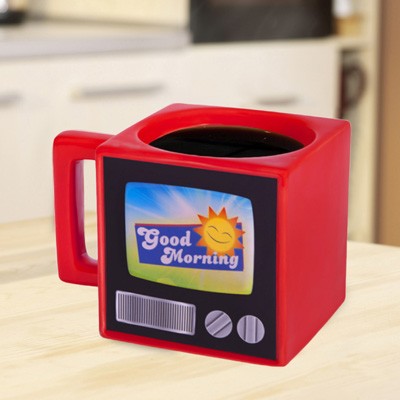 Keramikbecher Tasse Retro TV Mug