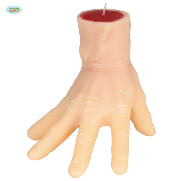Halloween Kerze Hand