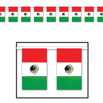 Riesen-Flaggengirlande Mexiko