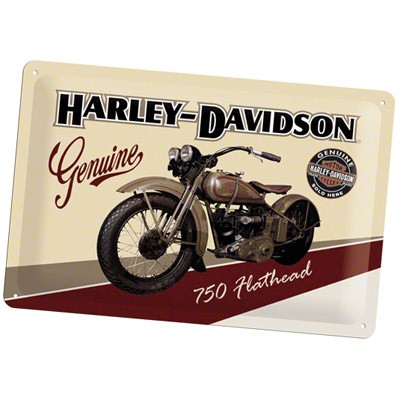 Blechschild Harley Davidson Flathead