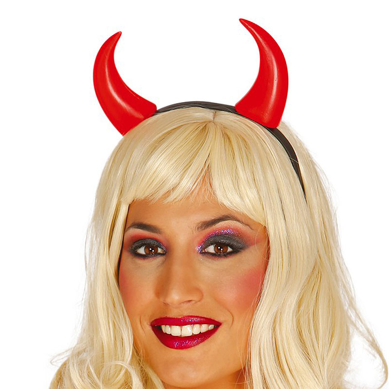 FSSTUD Teufelshörner Haarspangen – 4 Stück, Aus Kunststoff/Metall, Für Halloween & Mottopartys