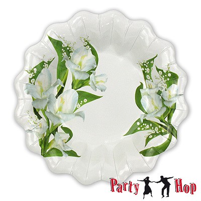 Pappteller Bouquet tief
