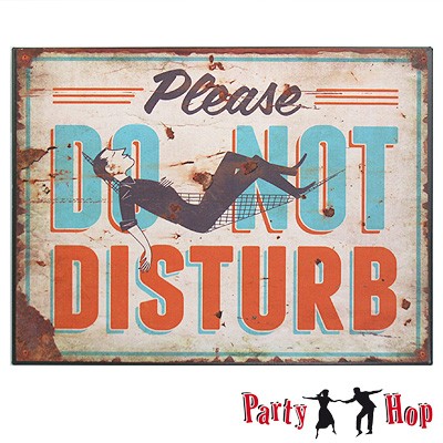 Retro-Blechschild Do Not Disturb