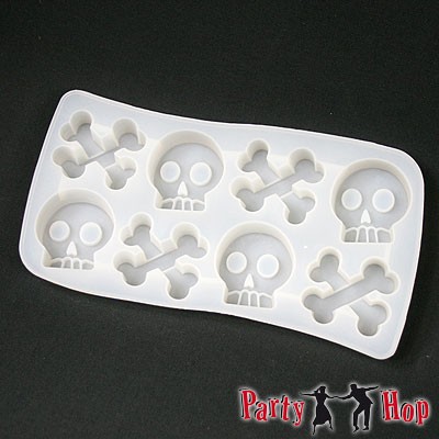 Eiswürfelform Totenkopf Knochen