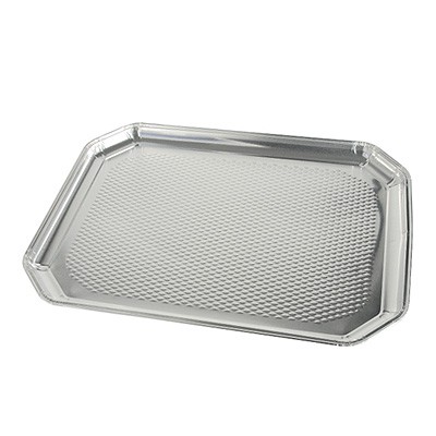 Servierplatten Alu eckig klein