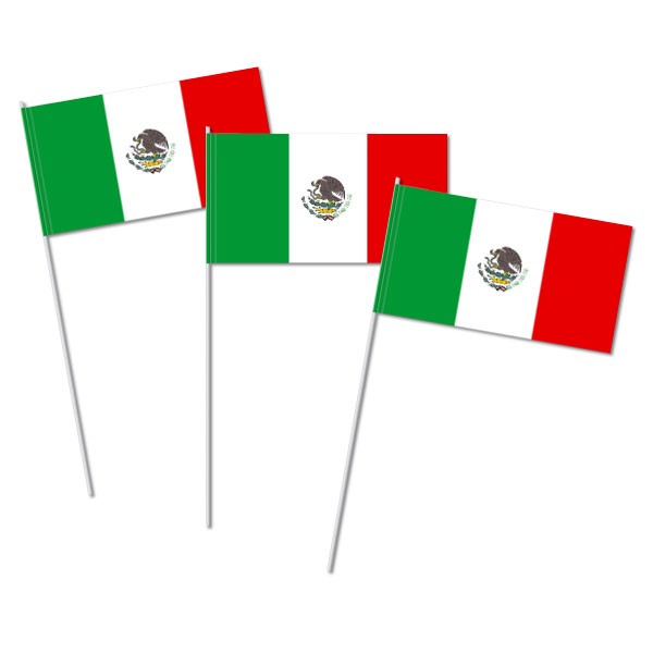 Papierfahnen Flaggen Mexiko